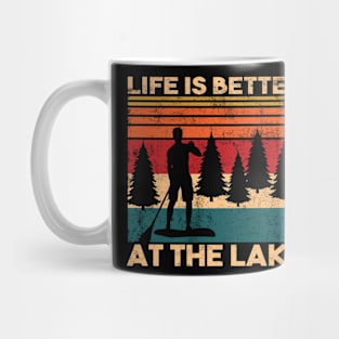 Paddling Saying Life is better at the lake Mug